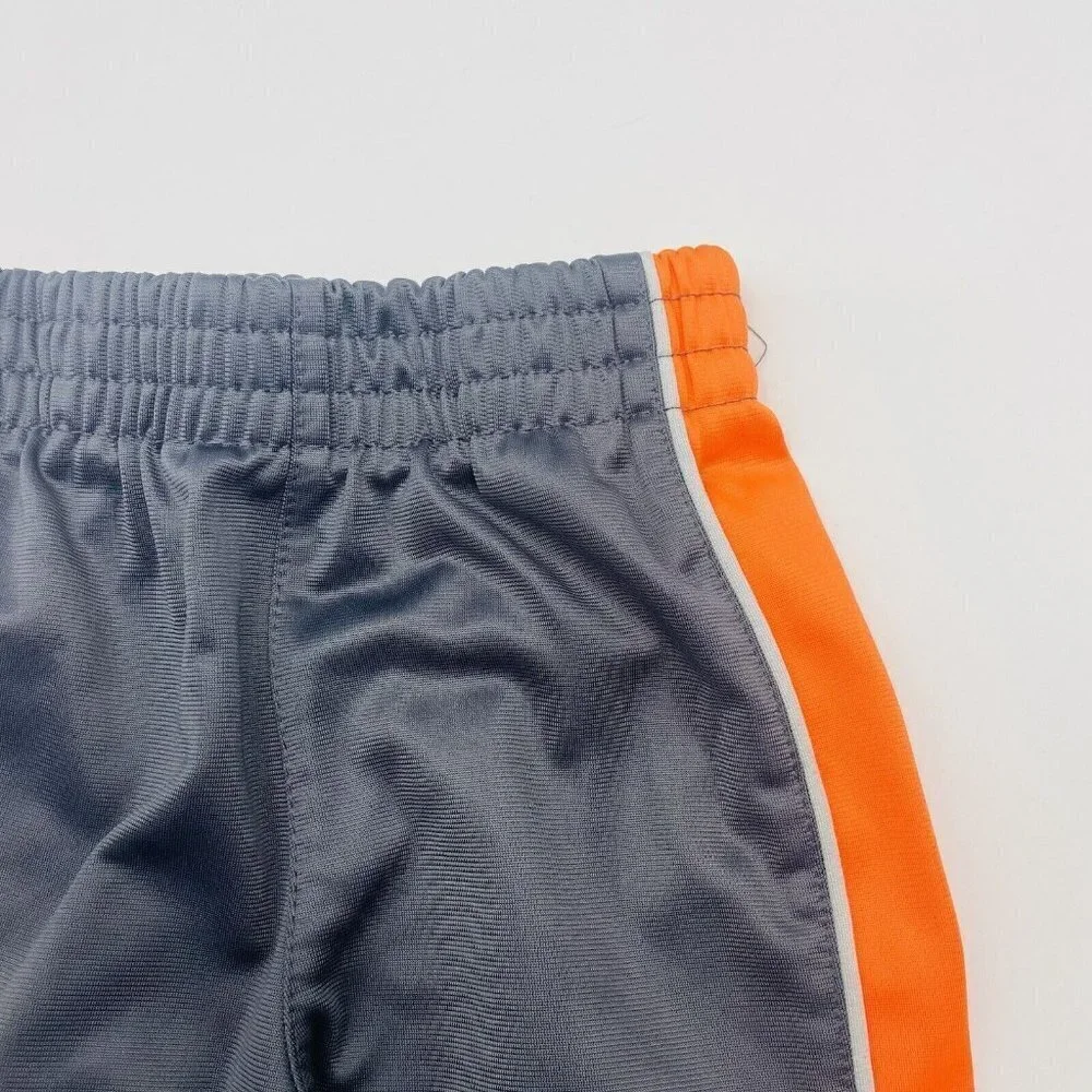 Puma Toddler Boys Size 2T Pull On‎ Warm Up Pants with Side Stripe in Gray 2178